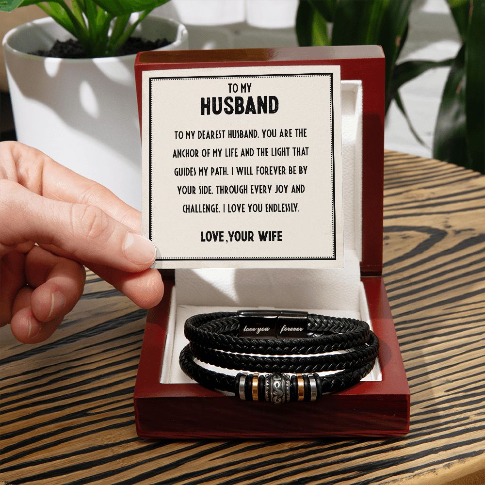To My Husband - My Guide - Love You Forever Bracelet